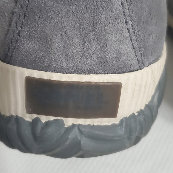 Sorel Out N About Waterproof Lace Up Boots Gray Suede Women 9.5 - Picture 7 of 10